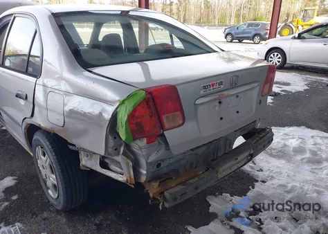 2001 Honda Civic Dx из США, поврежденный, VIN 2HGES16271H506115
